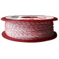 Polyester 100K blanco/rojo - 1,6mm/50m (100 DaN)