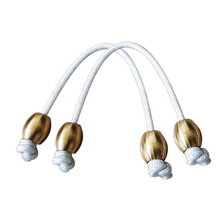 Dyneema wishbone brass balls - Pack 2pcs