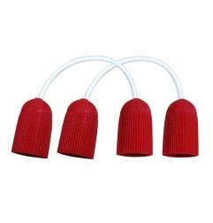 Dyneema wishbone with red plastic screwed fits - Pack 2pcs