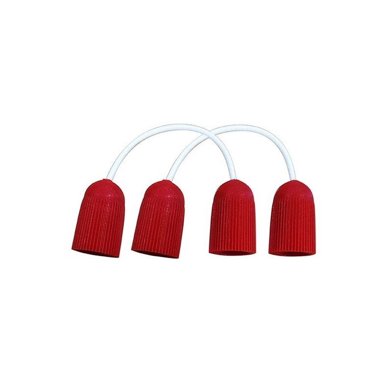 Obus Dyneema avec obus plastiques rouge - Pack 2pcs