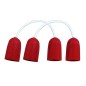 Wishbone Dyneema with red plastic shells - Pack 2pcs