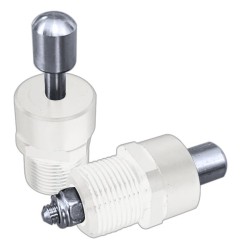 Threaded Wisbone with insert Delrin WHITE- 2pcs