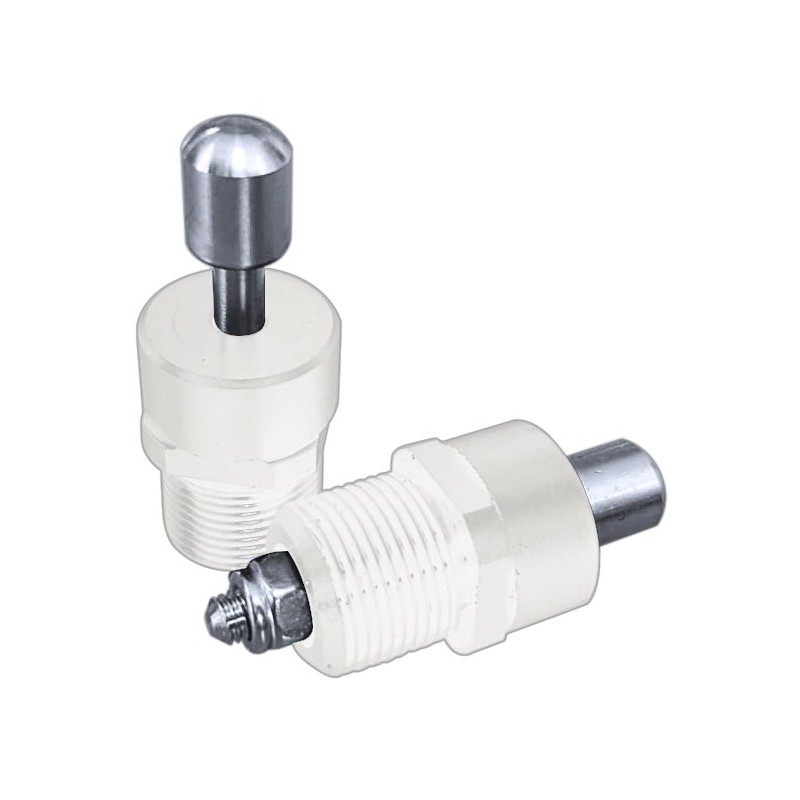Threaded Wisbone with insert Delrin WHITE- 2pcs