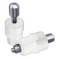 Threaded Wisbone with insert Delrin WHITE- 2pcs