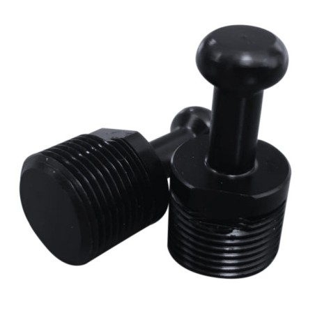 Threaded Wisbone with insert Plastic BLACK 2pcs