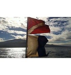 Bandera barco AZUL 40x33cm (Alpha)