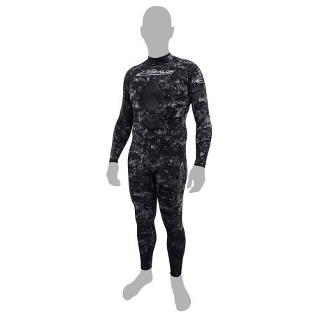 Spearfishing wetsuits one-piece 1,5mm - Shadow (lined in fabrics)