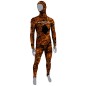 Spearfishing rash guard lycra - Rash suit Brown fusion