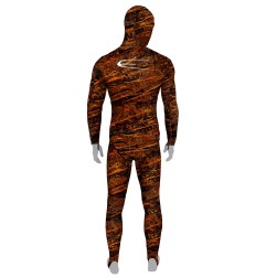 Ensemble chasse sous marine - Rash suit Brown fusion (lycra intégral)