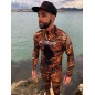 Ensemble chasse sous marine - Rash suit Brown fusion (lycra intégral)