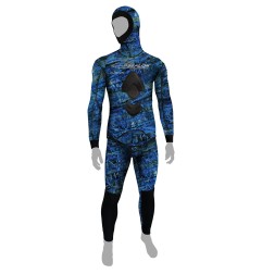 Spearfishing wetsuits 1,5mm - Blue Fusion (lining inside)