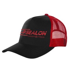 Gorra Fisher negra i roja