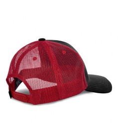 Casquette Fisher noire & rouge