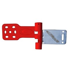 Pivoting plastic camera support for Striker spearguns red