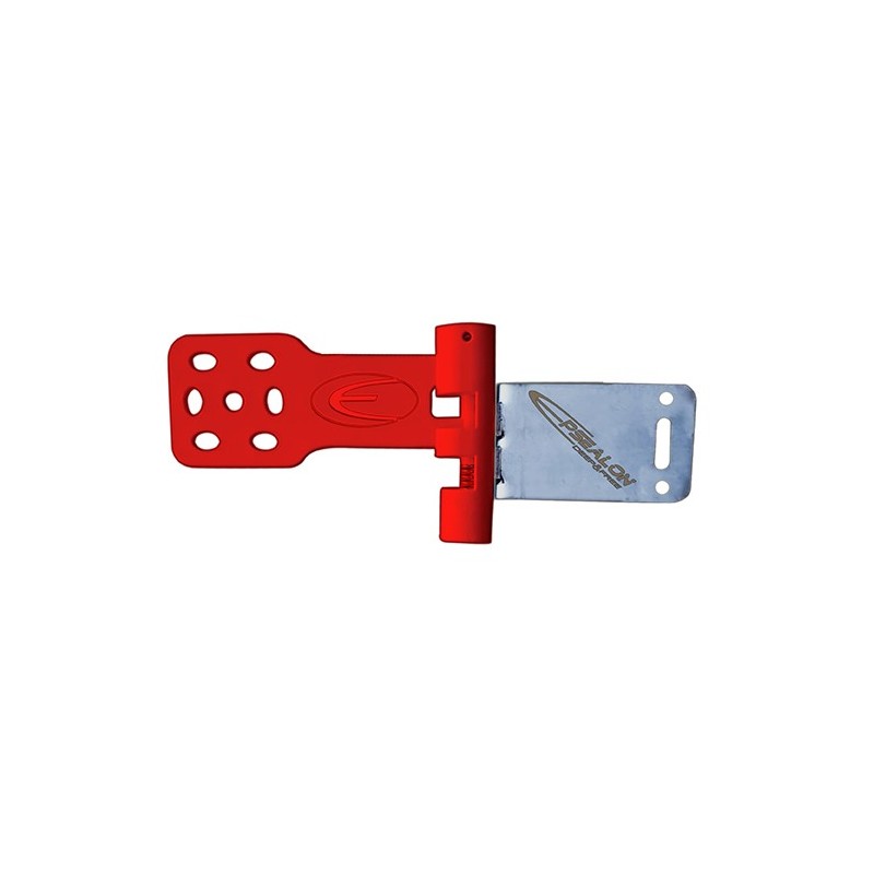 Pivoting plastic camera support for Striker spearguns red