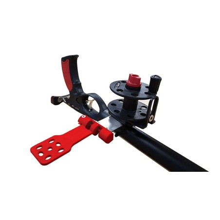 Pivoting plastic camera support for Striker spearguns red or black