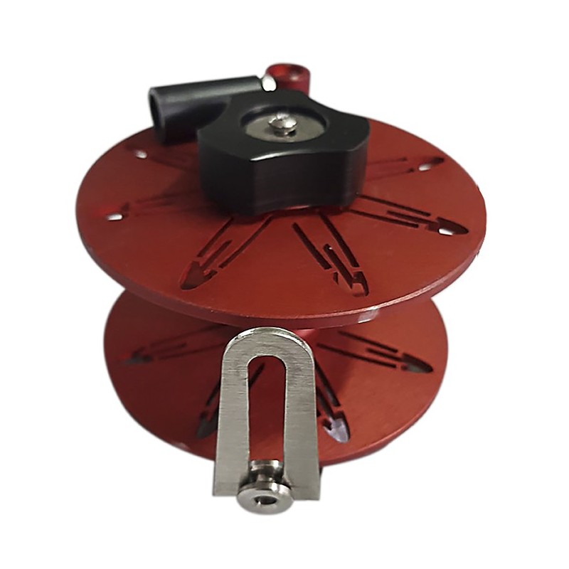 Moulinet Elysium Alu 15mt / 30mt / 50mt / 70mt - montage rapide rouge