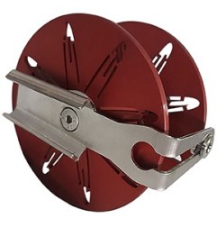 Moulinet Elysium Alu 15mt / 30mt / 50mt / 70mt - montage rapide rouge