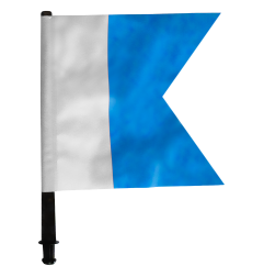 Drapeau bleu pour bouée (Alpha)