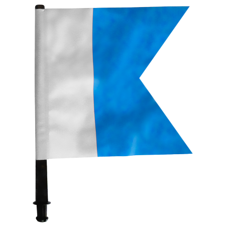 Drapeau bleu pour bouée (Alpha)