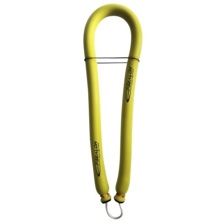 SuperNova - Single circular rubber band with open dyneema wishbone yellow/red - Ø14 or 16mm