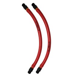 FireStorm - High quality rubber band by pair - Red/black