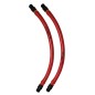 FireStorm - Pair of rubber bands with screwed shells Red/Black - Ø14 or 16 or 18mm