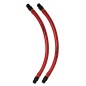 FireStorm - Par de gomas con casquillos atornillados ROJO/NEGRO - Ø14 or 16 or 18mm FireStorm - Par de gomas con casquillos atornillados ROJO/NEGRO - Ø14 or 16 or 18mm