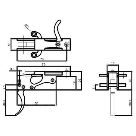 Mechanism cassette full Inox DM (Dark Matter & Dark Phoenix)