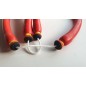 Maori Circular Speargun Band with Closed Dyneema Wishbone Black Orange Ø14, 16 or 18 mm