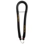 Maori - Single circular rubber band with closed dyneema wishbone Black/Orange - Ø14,16 or 18mm