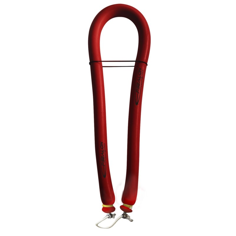 Firestorm - Sandows circulaires avec dyneema wishbone ouvert - Rouge/noir - Ø14/16/18mm