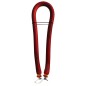 Firestorm - Single circular rubber band with open dyneema wishbone - Red/Black - Ø14/16/18mm