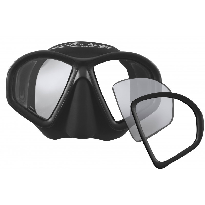 Masque Seaquest Diopter Noir pour Lentilles Correctrices