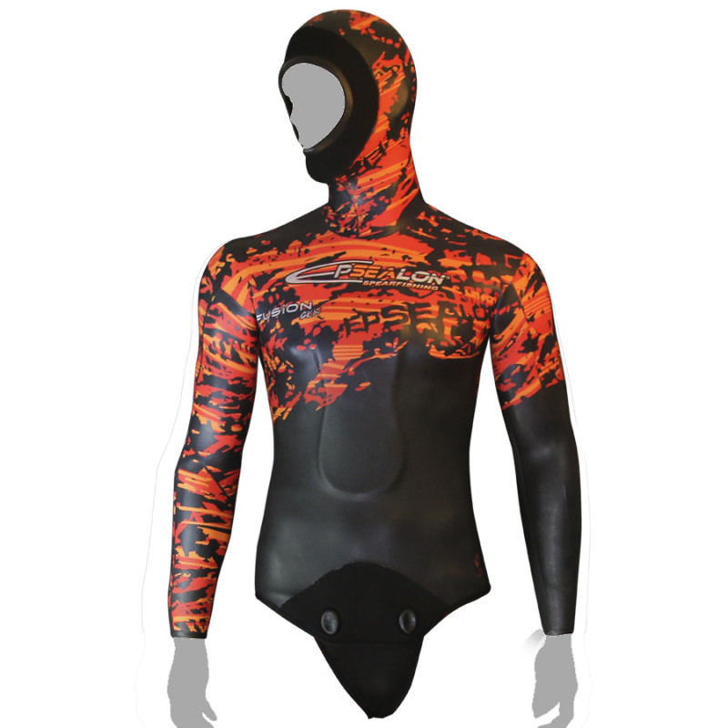 Spearfishing jackets - Red Fusion Skin (100% smoothskin)