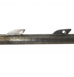 SANDVIK - shaft with small shark fins Ø7mm - simple and double ardillon