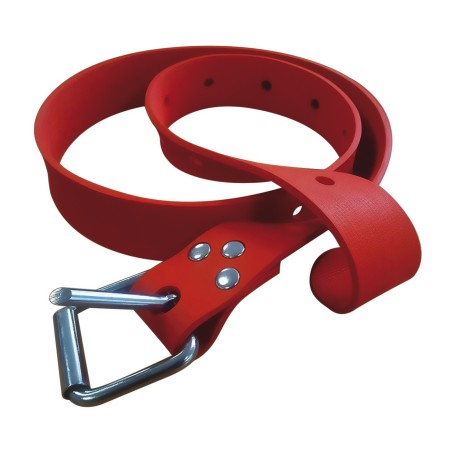 Cinturon de lastre Marseillaise latex rojo