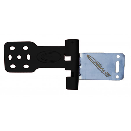 Pivoting plastic camera support for Striker spearguns black