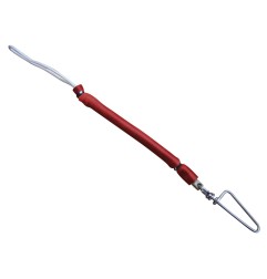 Shock absorber with snap clip - red
