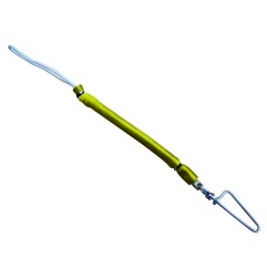 Shock absorber with snap clip - yellow