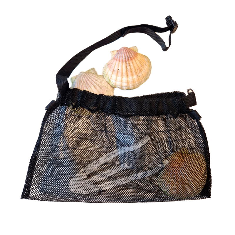 Sac-filet ceinture à coquillages et crustacés