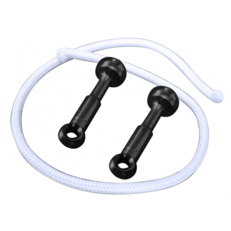 Insert alu noir pour obus dyneema - 2pcs