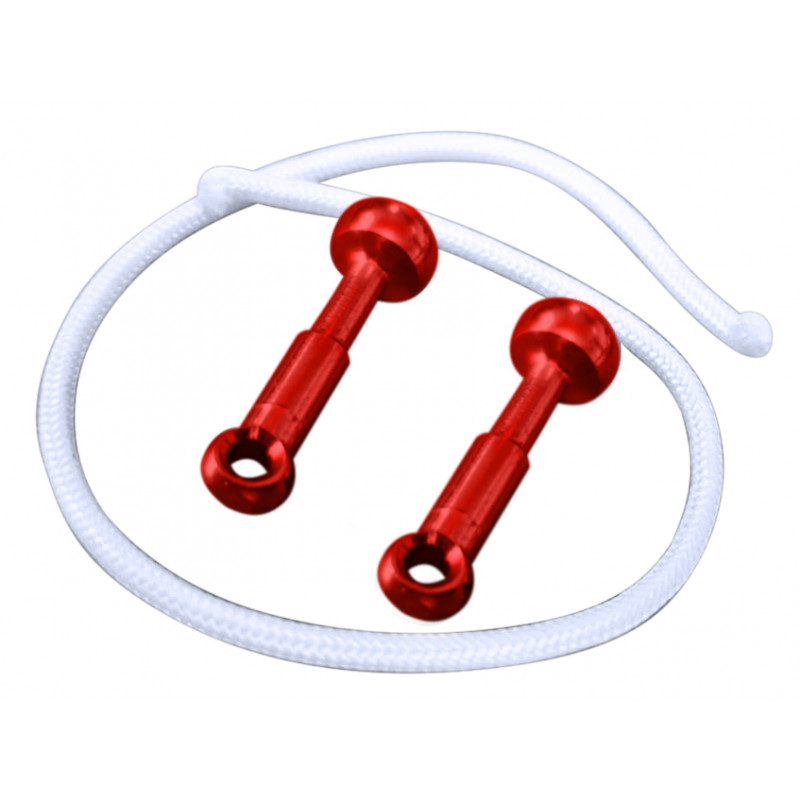 Insert alu red for Wishbone Dyneema - 2pcs