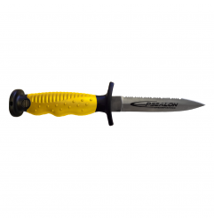 Dague SILEX jaune inox lame courte