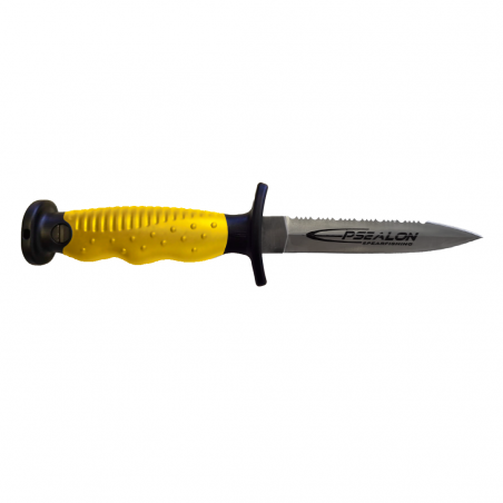 Dague SILEX jaune inox lame courte