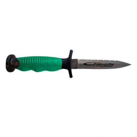 Dague SILEX verte inox lame courte