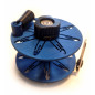Moulinet Elysium Alu 30mt - montage rapide bleu