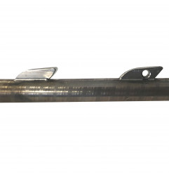 SANDVIK - shaft with small shark fins Ø7mm - double barbs