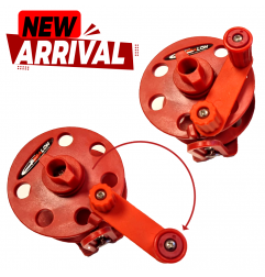 Mustang reel multiplied 30mt - quick mount red