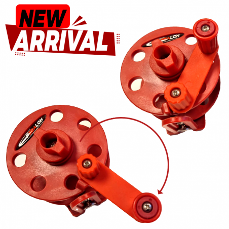 Mustang reel multiplied 30mt - quick mount red